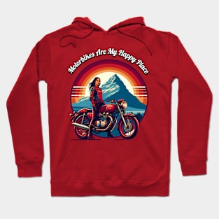 Motorbikes are My Happy Place Hoodie